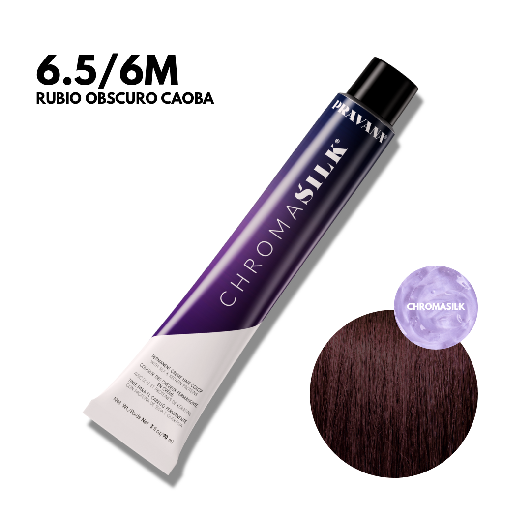 6.5/6M Rubio Obscuro Caoba Chromasilk Permanente