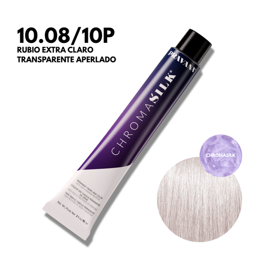 10.08/10P Rubio Extra Claro Transparente Aperlado Chromasilk Permanente