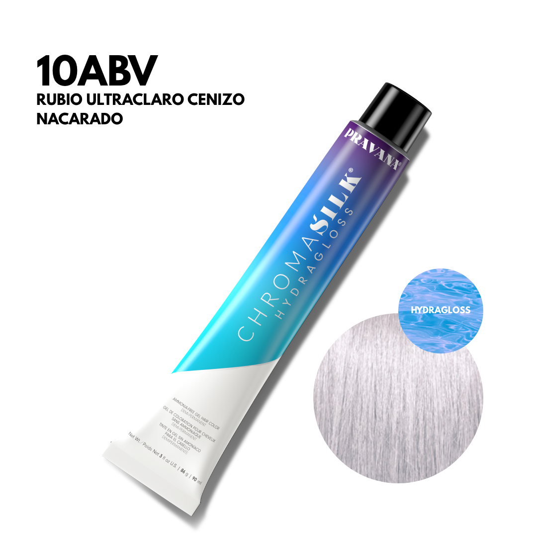 10Abv Rubio Ultraclaro Cenizo Nacarado HydraGloss DemiPermanente
