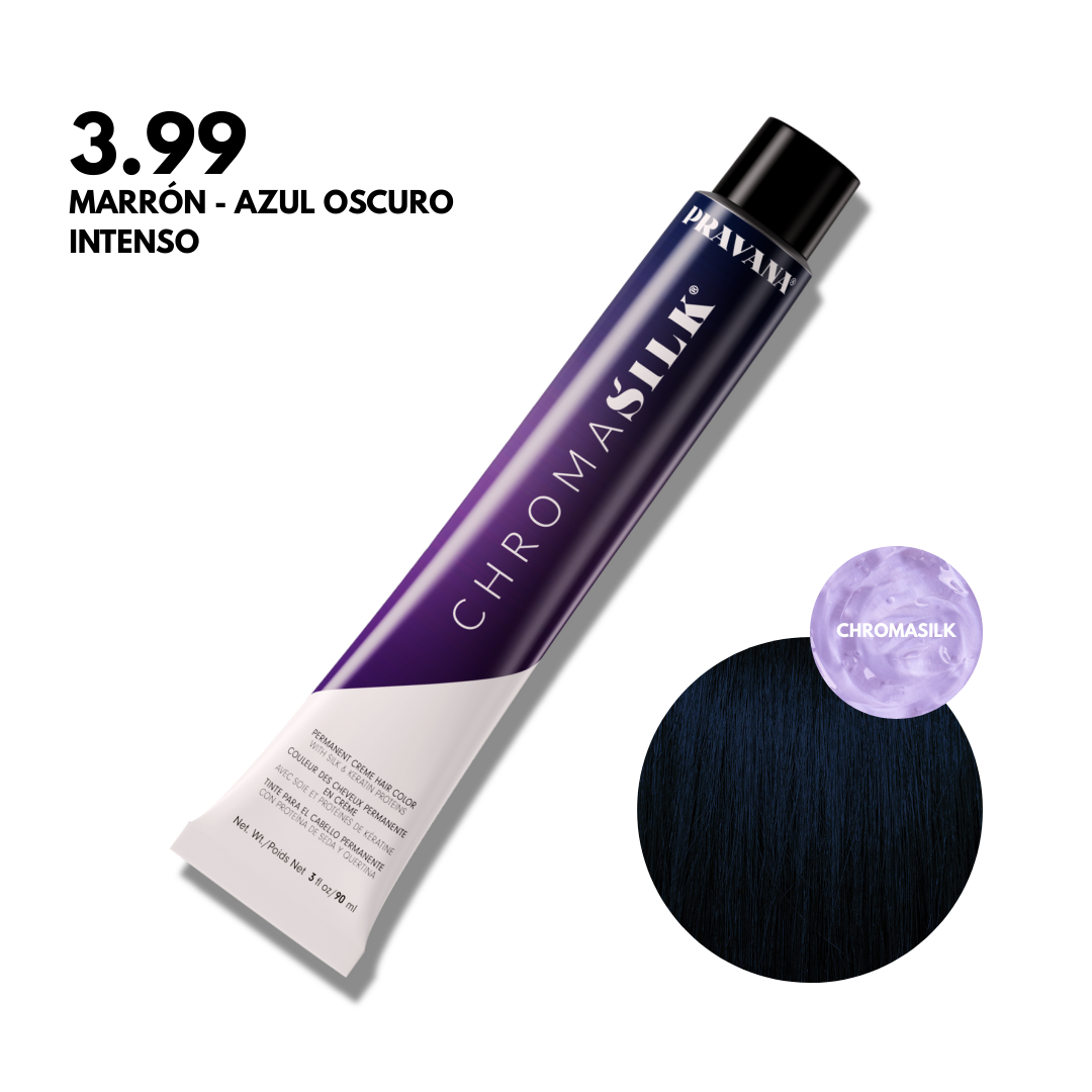 3.99 Marrón - Azul Oscuro Intenso Chromasilk Permanente