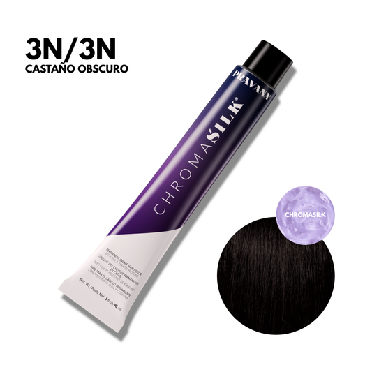 3N - Castaño Obscuro Chromasilk Permanente
