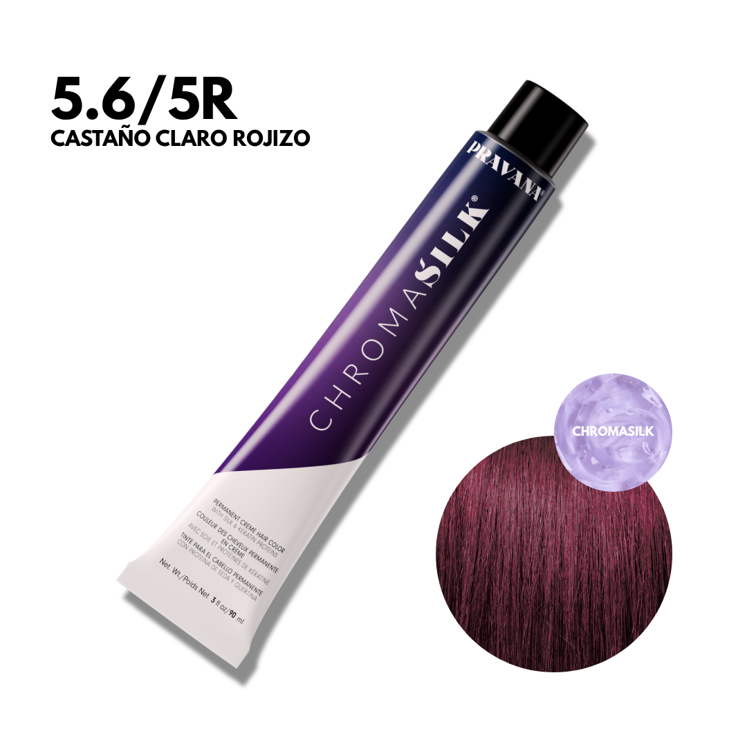 5.6/5R Castaño Claro Rojizo Chromasilk Permanente