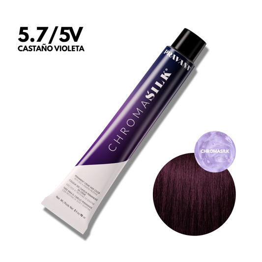 5.7/5V Castaño Violeta Chromasilk Permanente