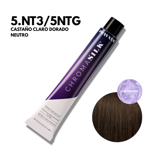 5.Nt3/5Ntg Castaño Claro Dorado Neutro Chromasilk Permanente