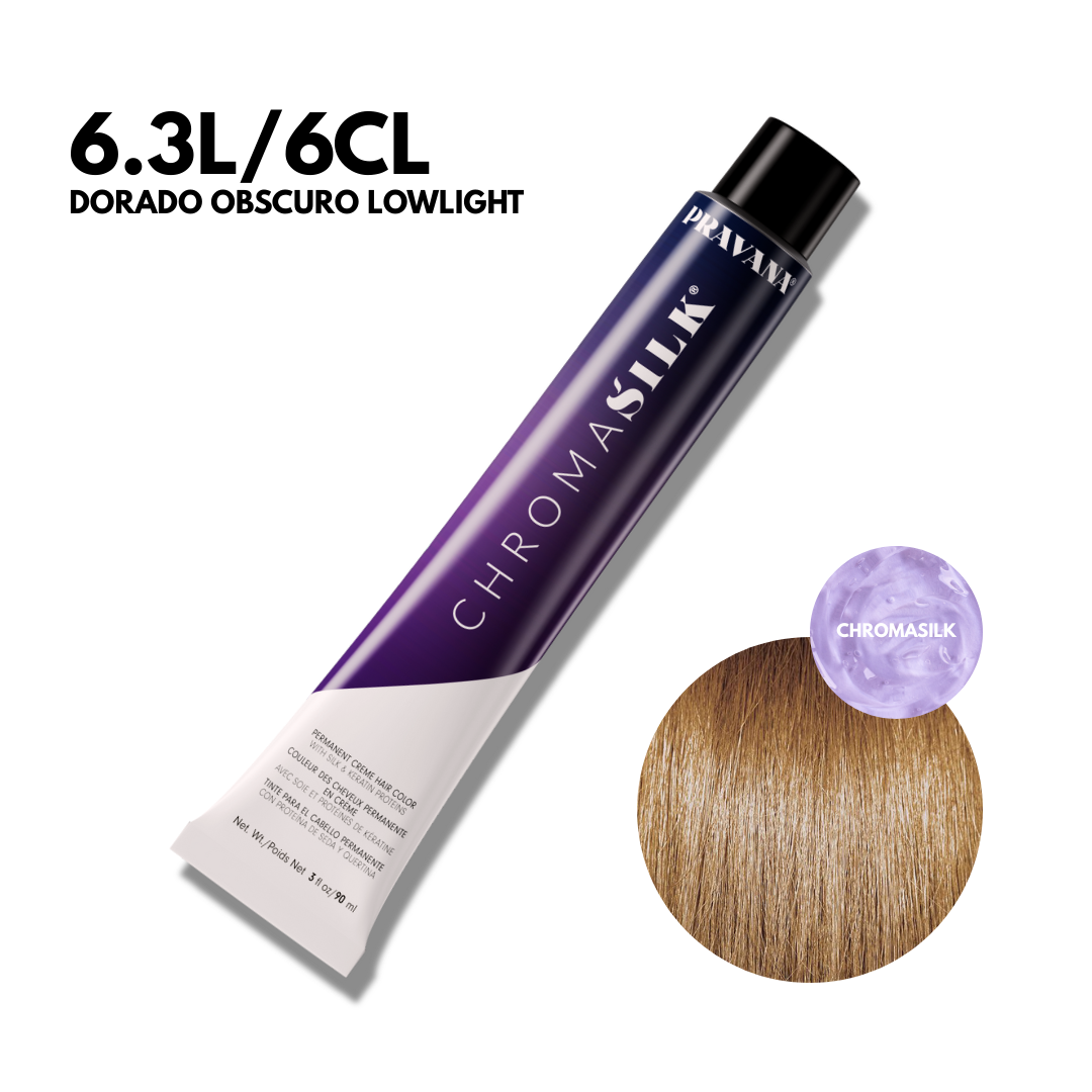 6.3L/6GL Dorado Obscuro Lowlight Chromasilk Permanente