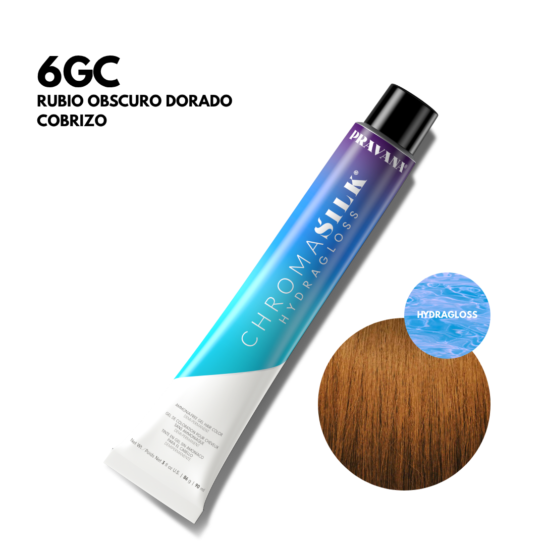 6Gc Rubio Cobrizo Dorado Obscuro HydraGloss DemiPermanente
