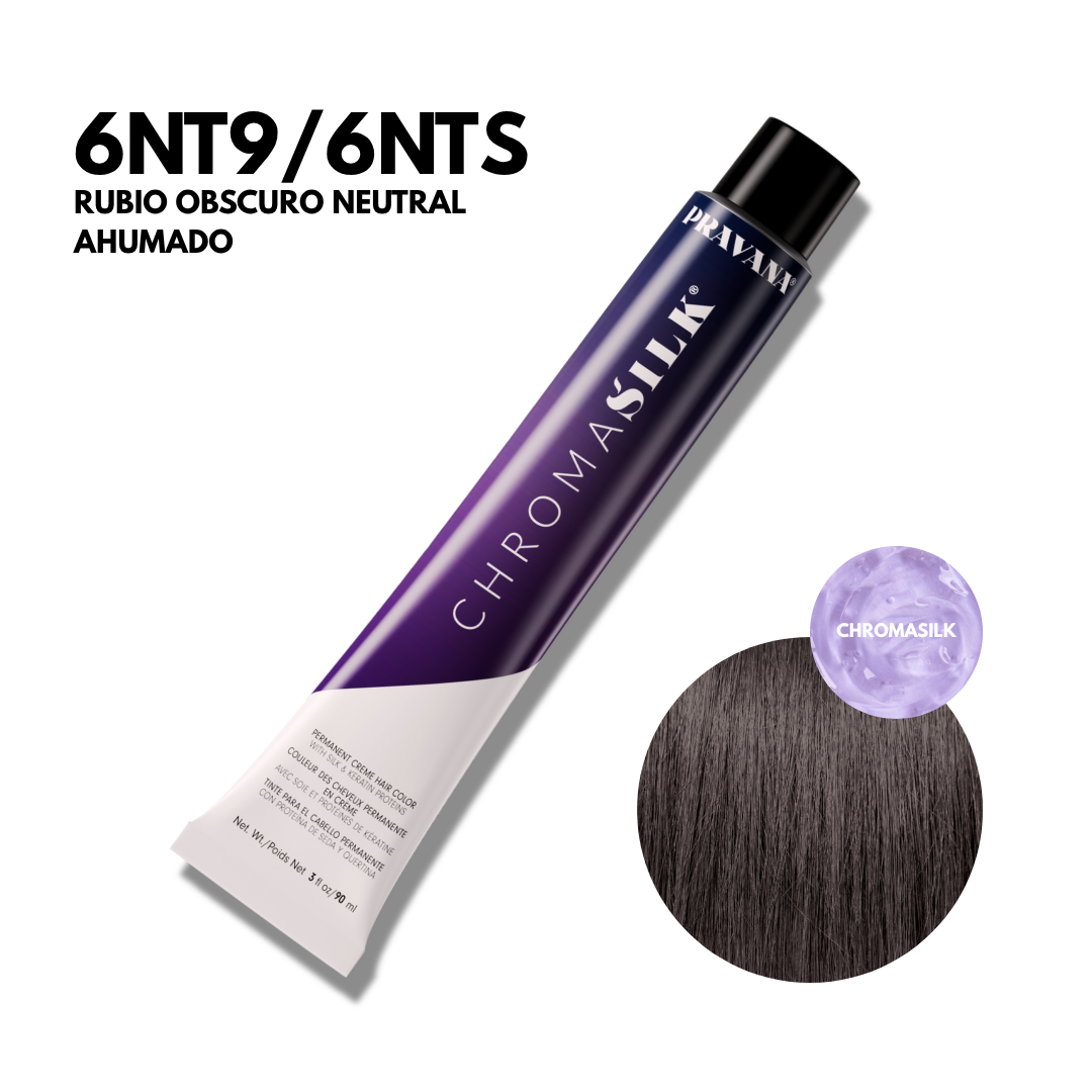 6Nt9/6Nts Rubio Obscuro Neutral Ahumado Chromasilk Permanente