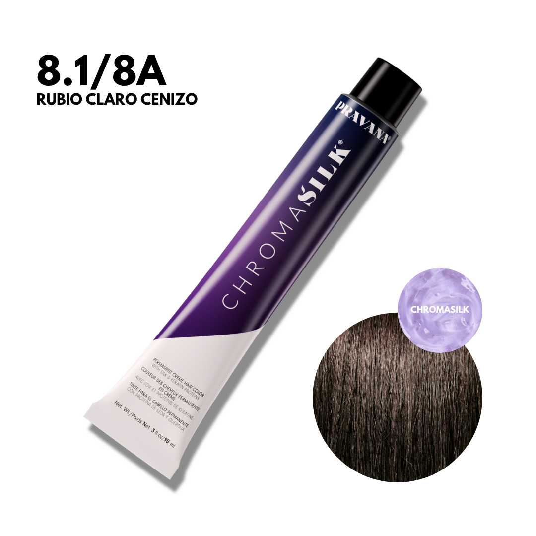 8.1/8A Rubio Claro Cenizo Chromasilk Permanente