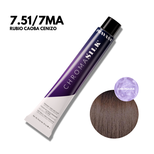 7.51/7Ma Rubio Caoba Cenizo Chromasilk Permanente