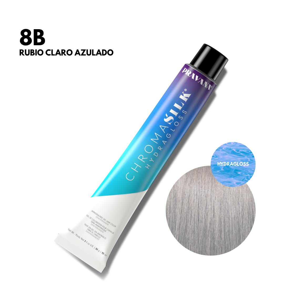 8B Rubio Azulado Claro HydraGloss DemiPermanente