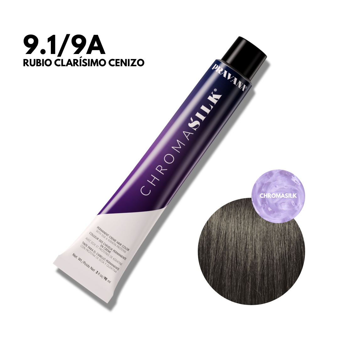 9.1/9A Rubio Clarísimo Cenizo Chromasilk Permanente