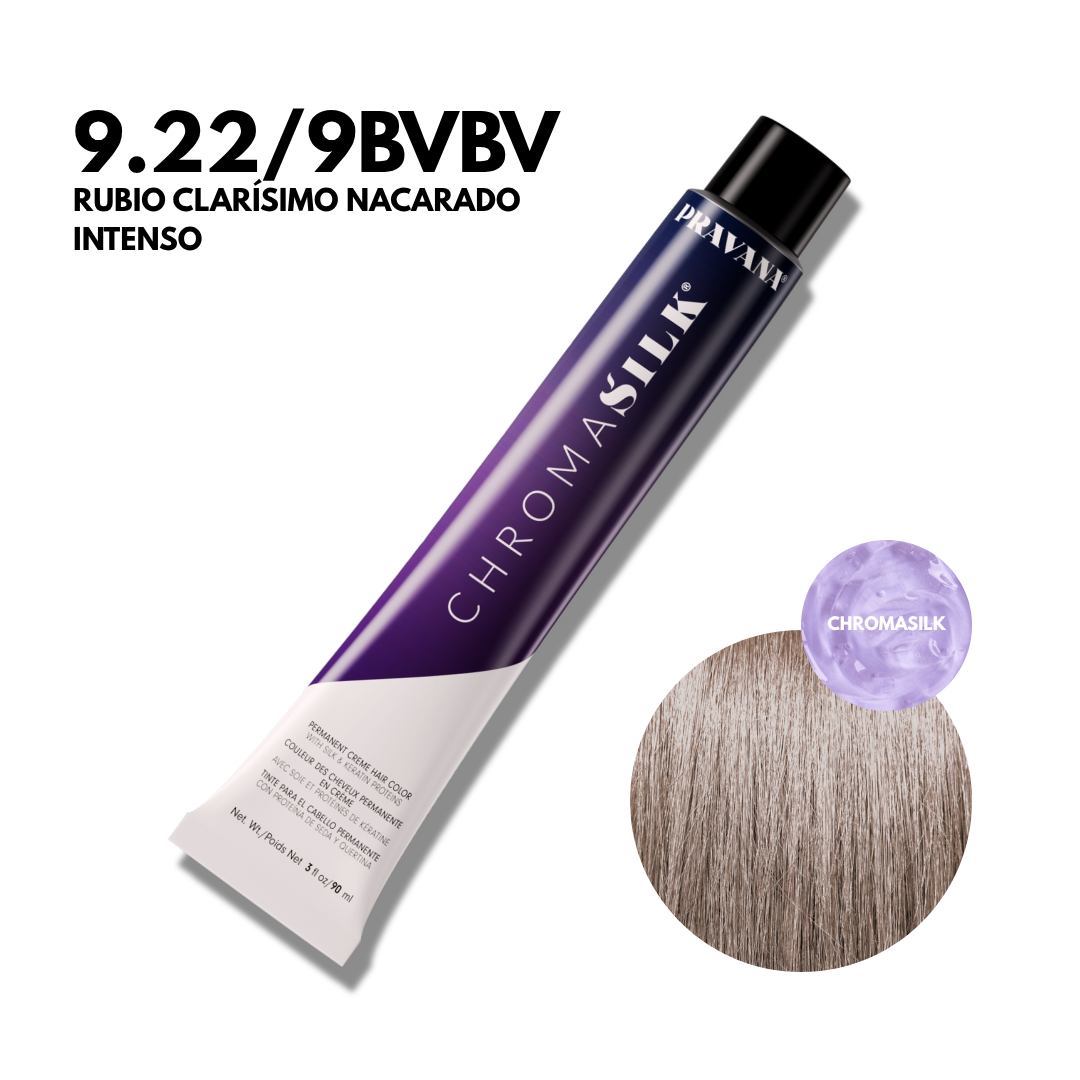 9.22/9BVBV Rubio Clarísimo Nacarado Intenso Chromasilk Permanente