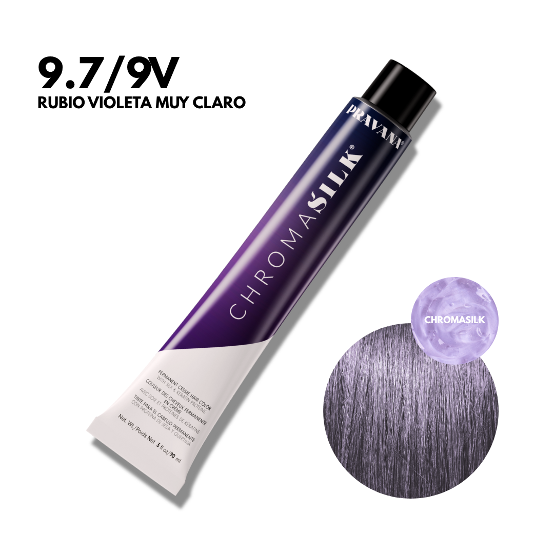 9.7/9V Rubio Violeta Muy Claro Chromasilk Permanente