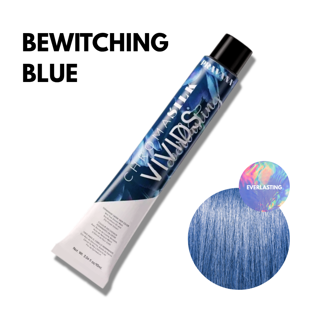 Bewitching Blue Vivids Everlasting Chromasilk Permanente